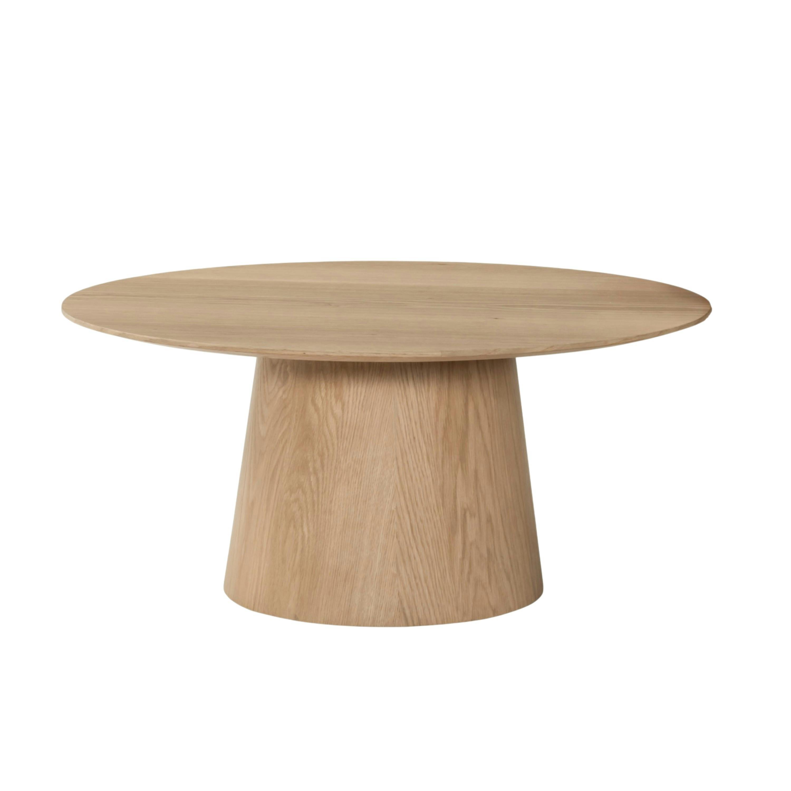 Table basse ronde en chêne clair LOREN