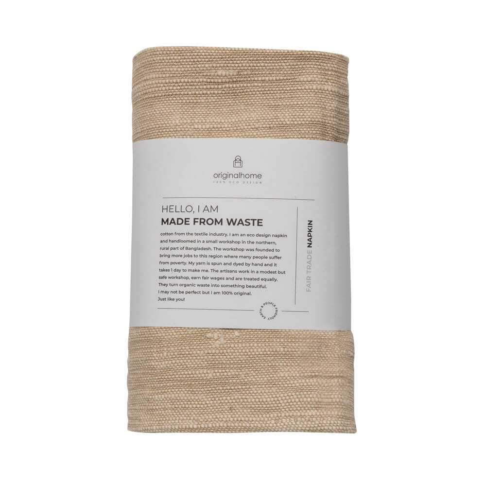 Originalhome Khadi Tafelservet Bruin 4x (44x44 cm)