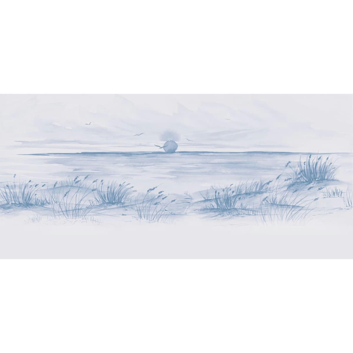 - Papier peint panoramique coucher de soleil 300 x 250 cm