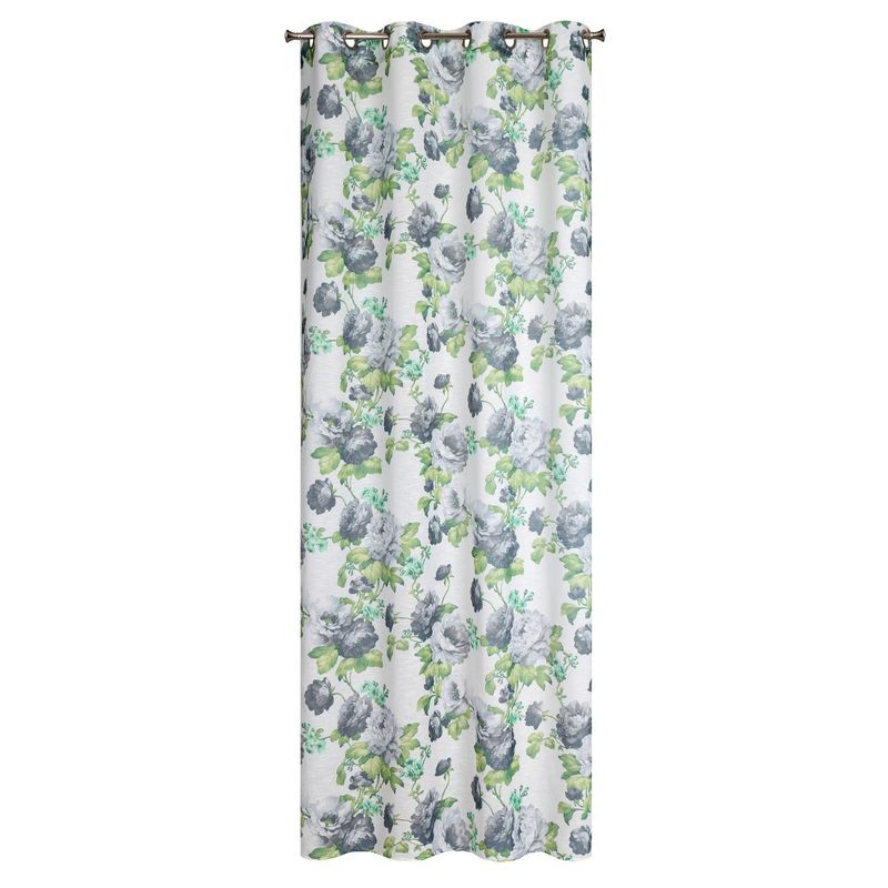 Zasłona Mona 140x250 biała zielona szara etamina