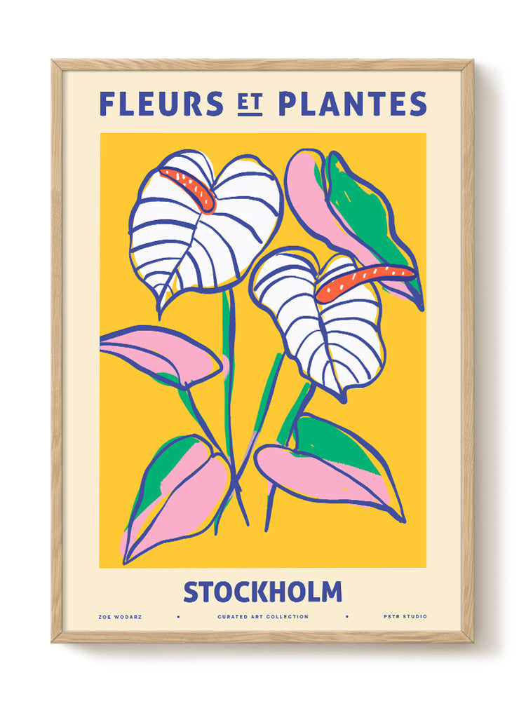 Zoe - Fleurs et Plantes - Stockholm - PSTR studio Kunst Poster