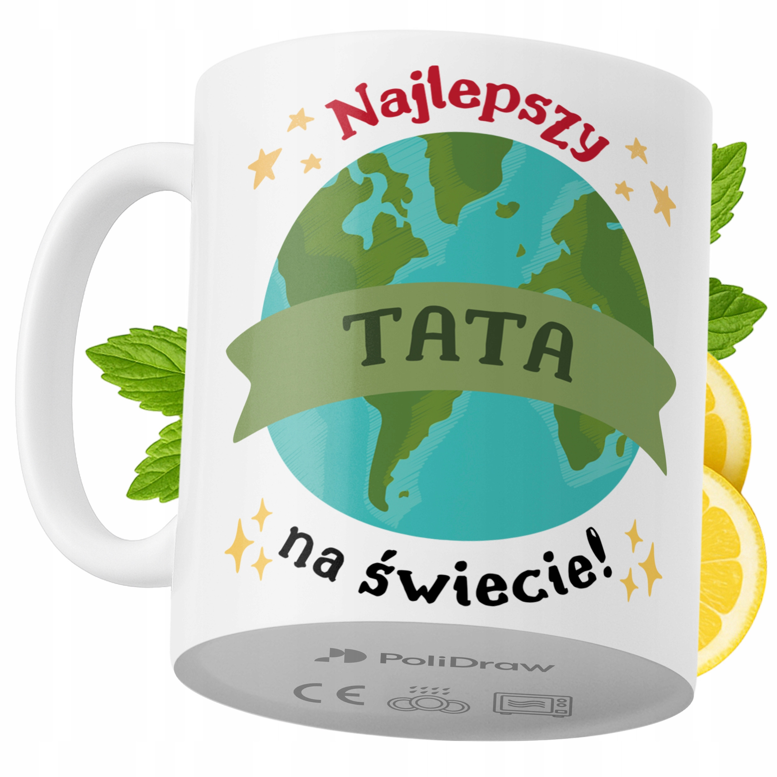 Kubek Dla Taty na Prezent z Nadrukiem ze Zdjęciem 330 ml PoliDraw