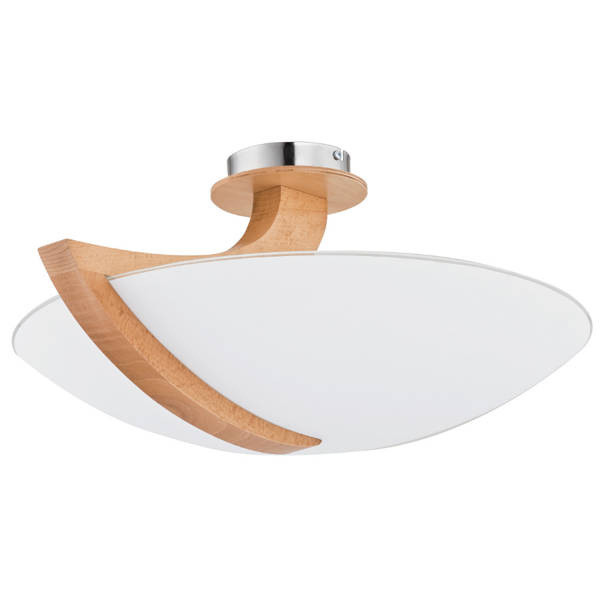 Lampa sufitowa CALMI jasne drewno-chromowana 3xE14x10W IP20 Alfa