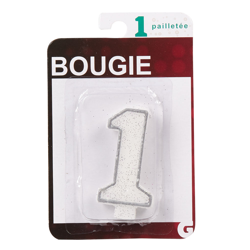 Bougie anniversaire chiffre 1