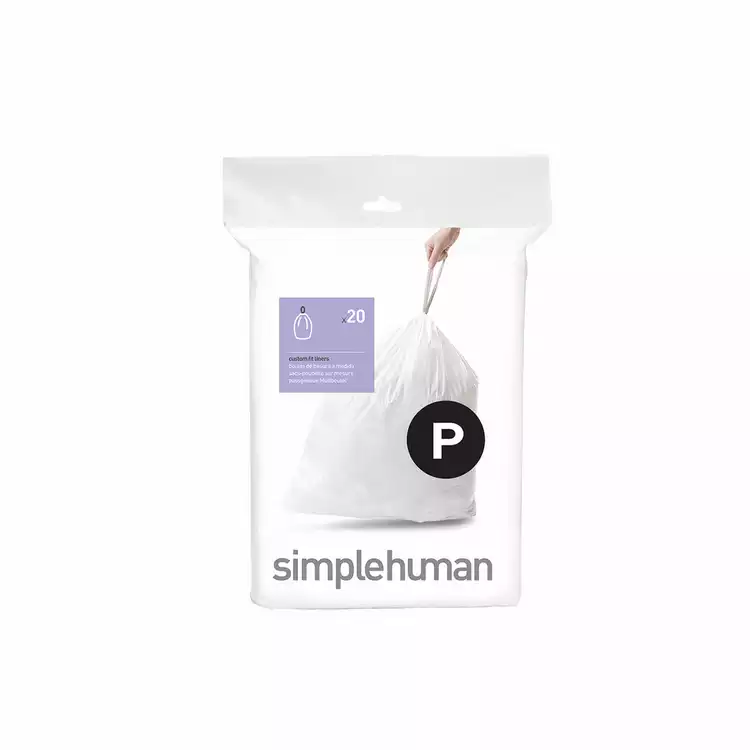 Simplehuman 60L Code P Bin Liners - Pack of 100