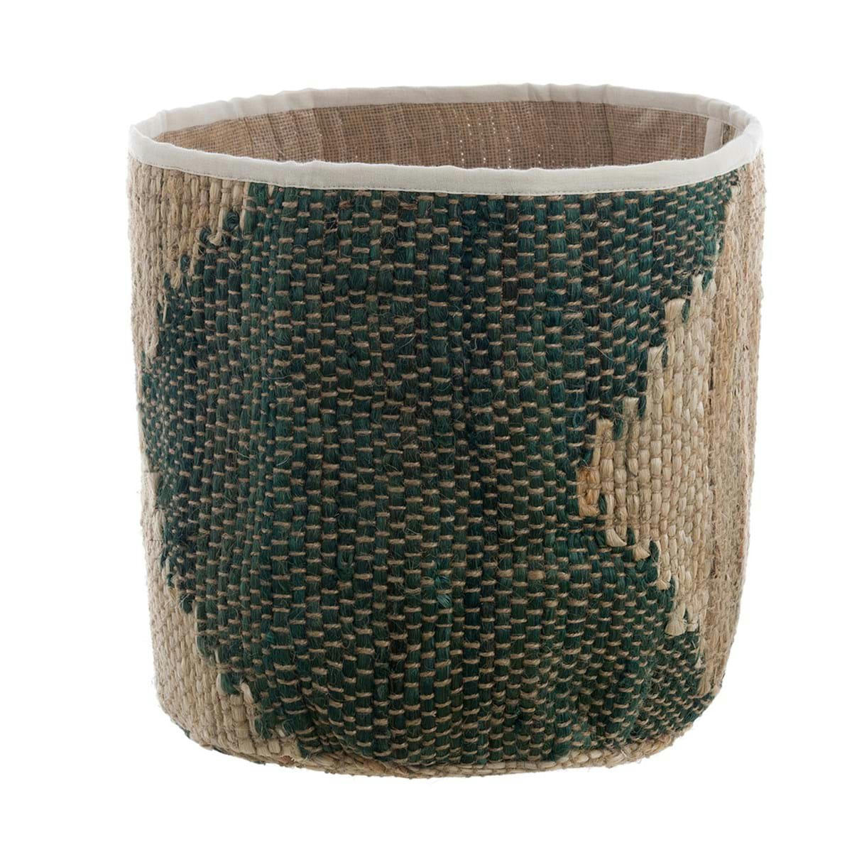 - Panier en jute multicolore Ø30