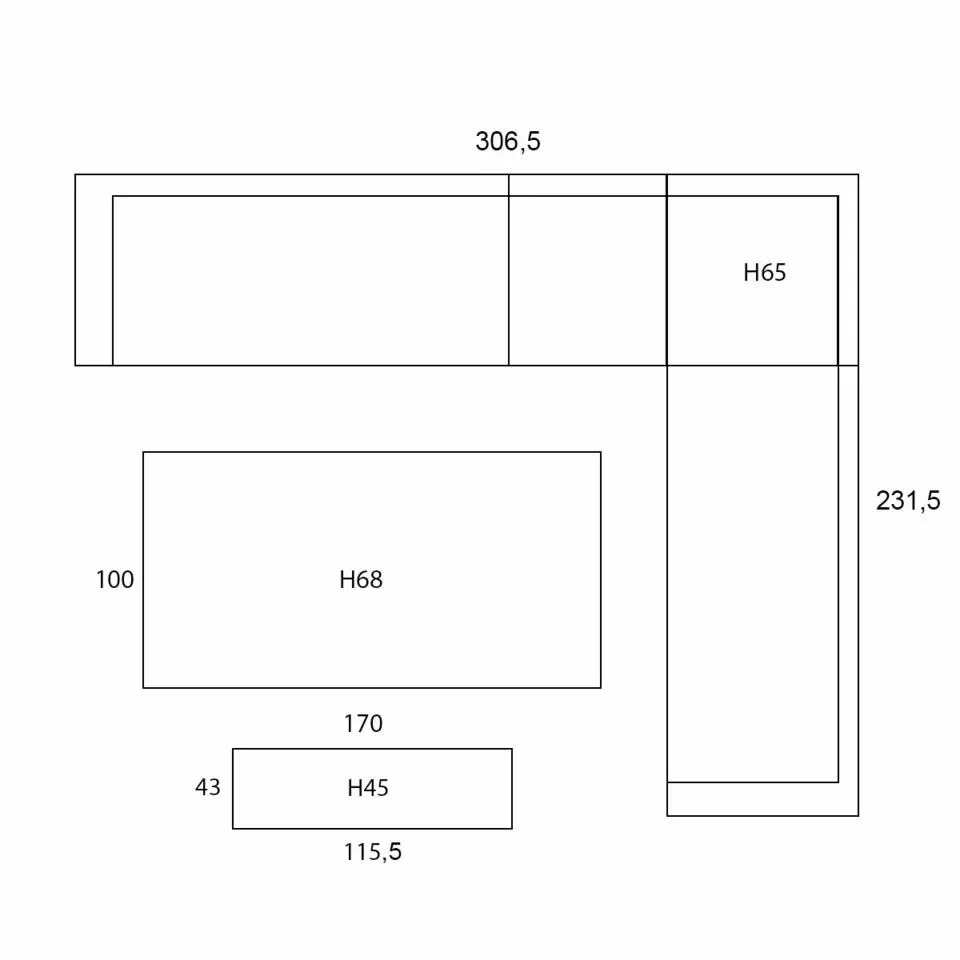Garden Impressions Malakka lounge dining set 6-delig - light teak look