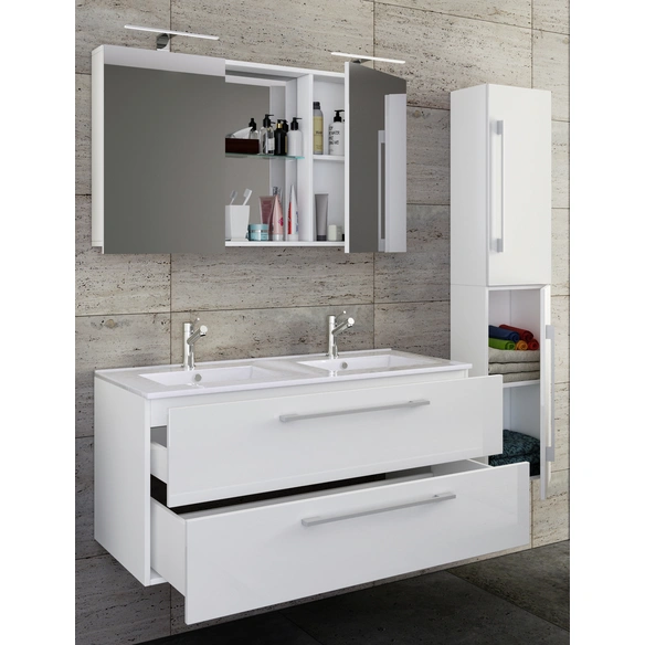 Badmöbel-Set »Budasi«, 4-teilig, mit Spiegelschrank