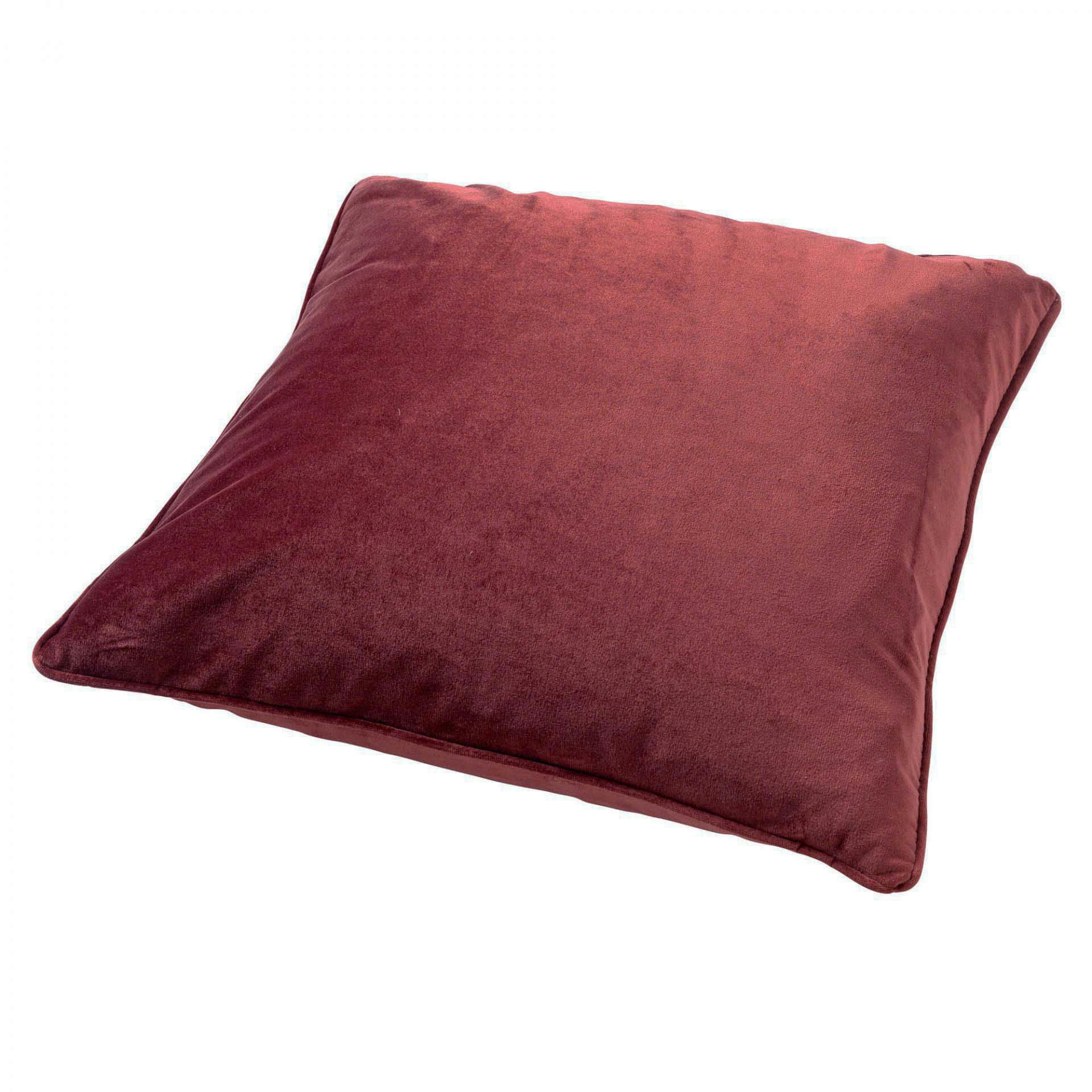 - Housse de coussin rouge en velours-45x45 cm uni