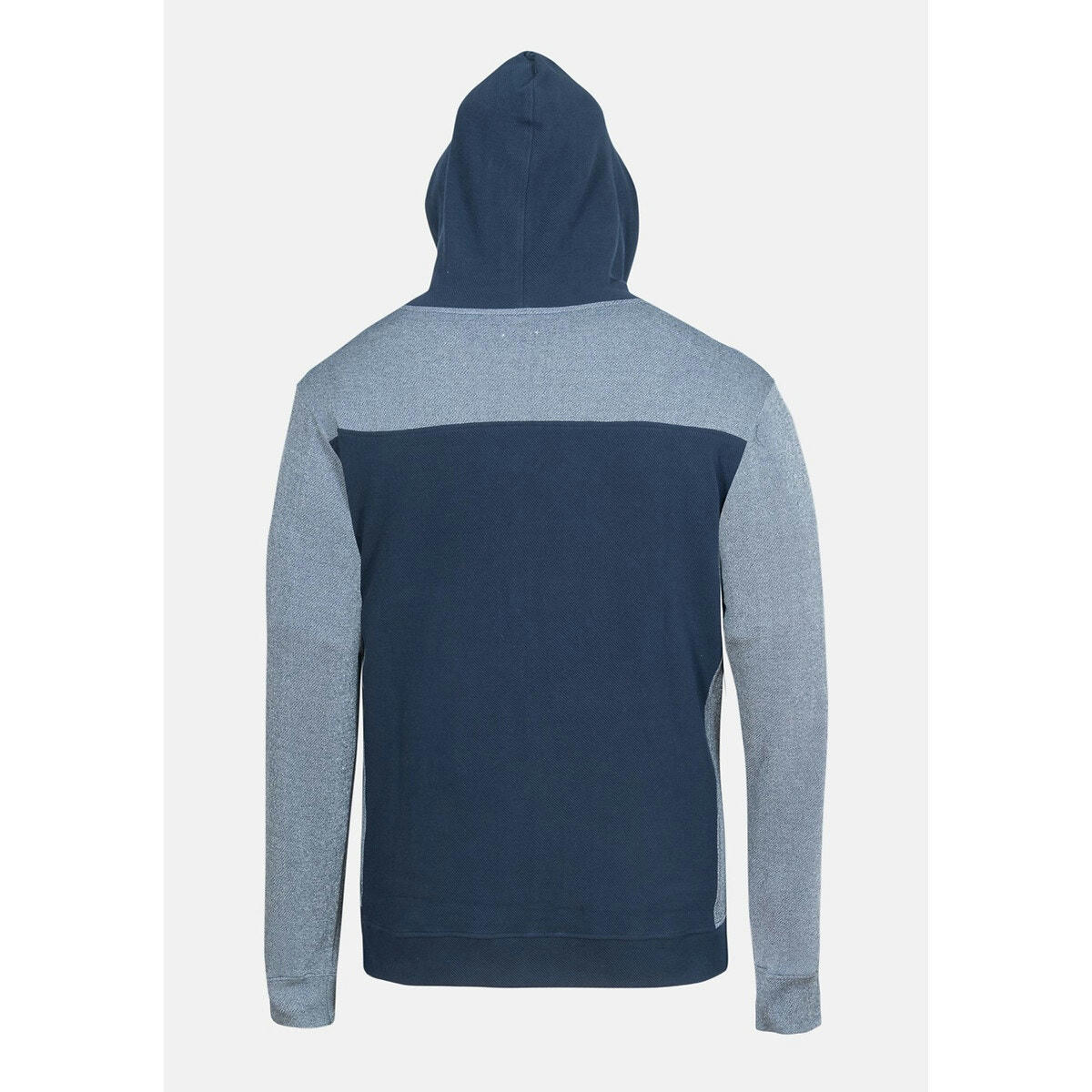 Sweat zippé à capuche bicolore