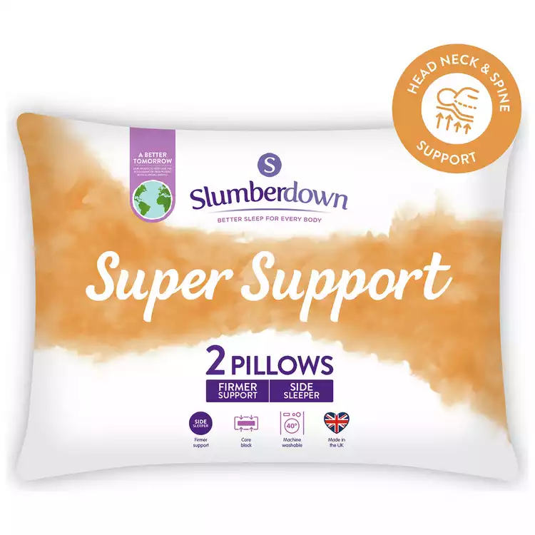 Slumberdown Support Firm Pillow - 2 Pack