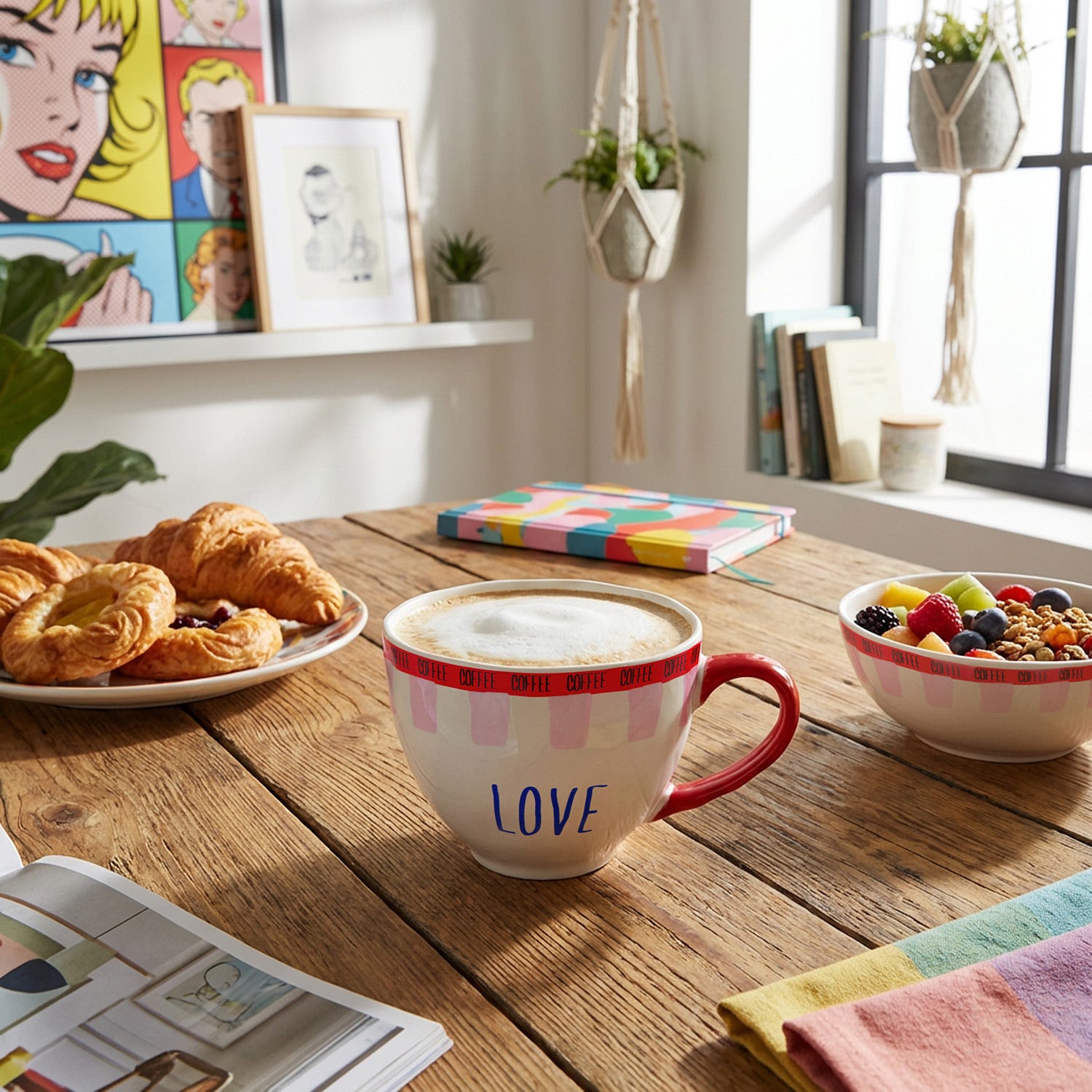 Tazza ceramica Love 500 ml Color Bloom