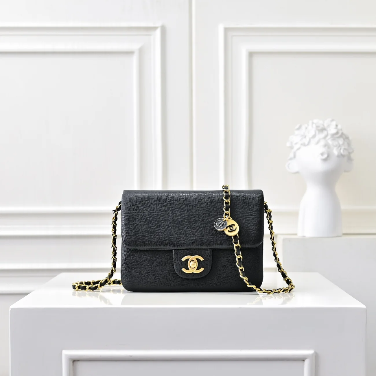 Chanel Grained Crossbody Bag