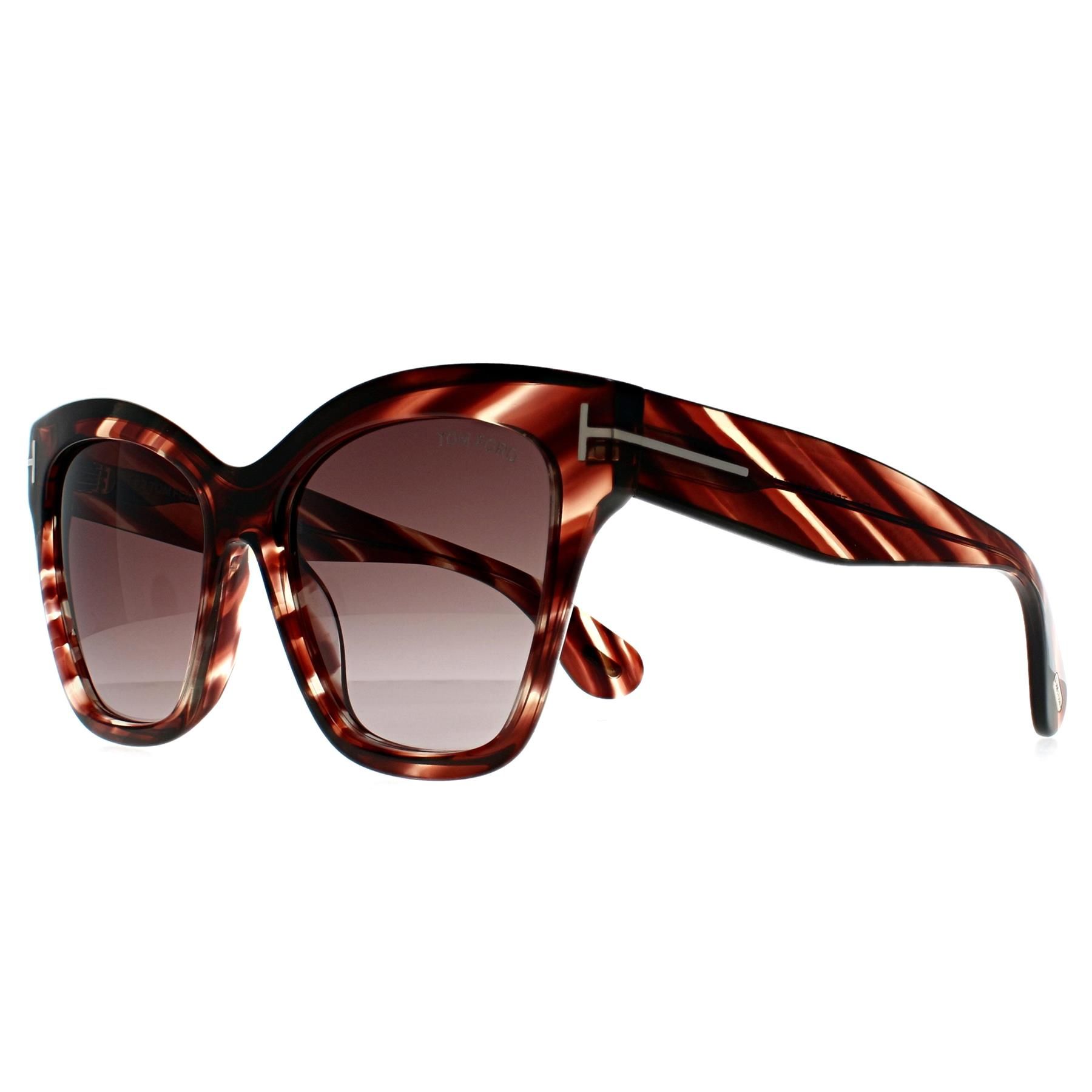 Tom Ford Butterfly Coloured Havana Bordeaux Gradient Elvira FT1217