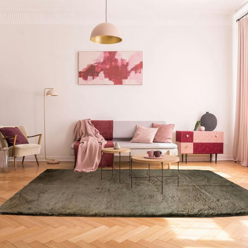 NEO - Tapis lavable à base fine et souple extra doux taupe 190x290