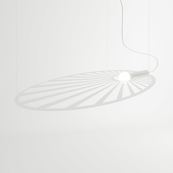 Lampa wisząca Lehdet stalowa biała