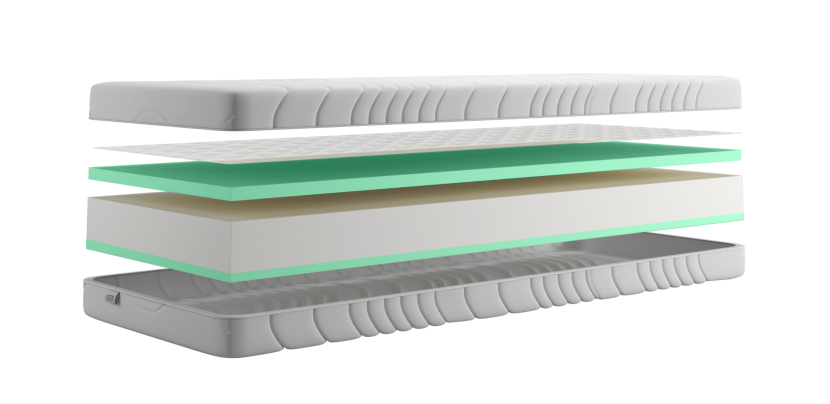 Materac piankowy 70x200 20cm HR Extra Strong Premium Dwustronne H4