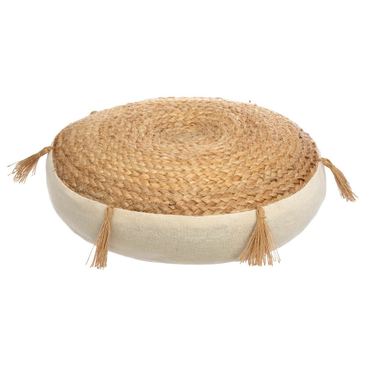 Floor cushion "Rituality" Beige, &Oslash; 38 cm