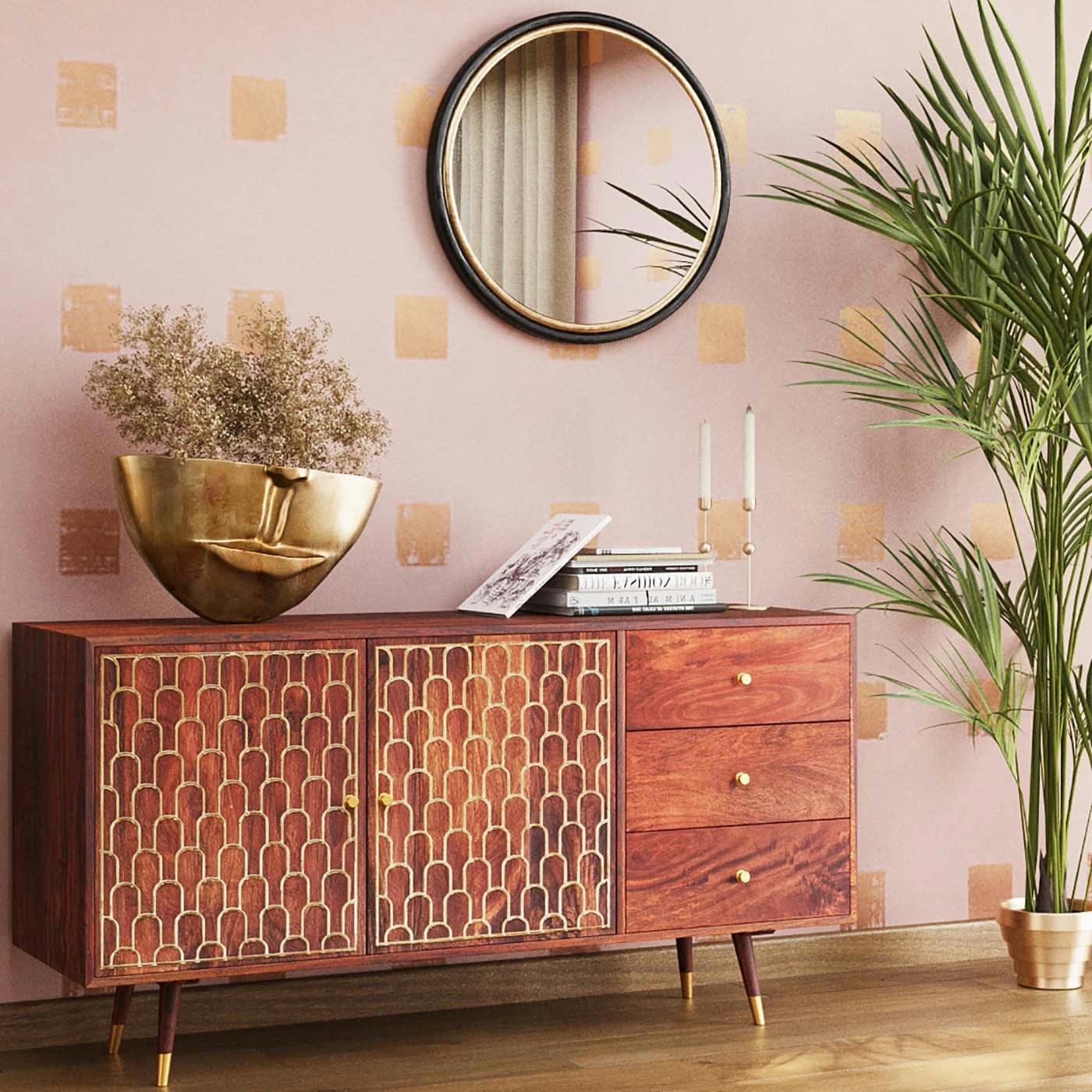 - Vase nez et bouche doré 46cm Kare Design