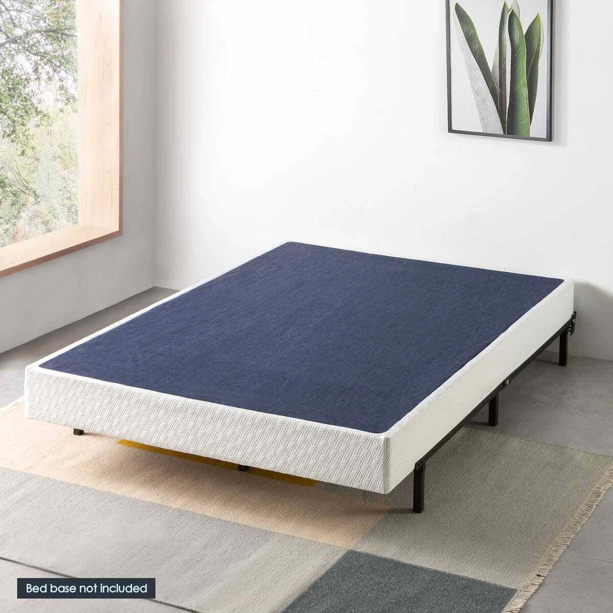 4 Inch and 7.5 Inch Metal Box Spring Mattress Support with Wood Slats