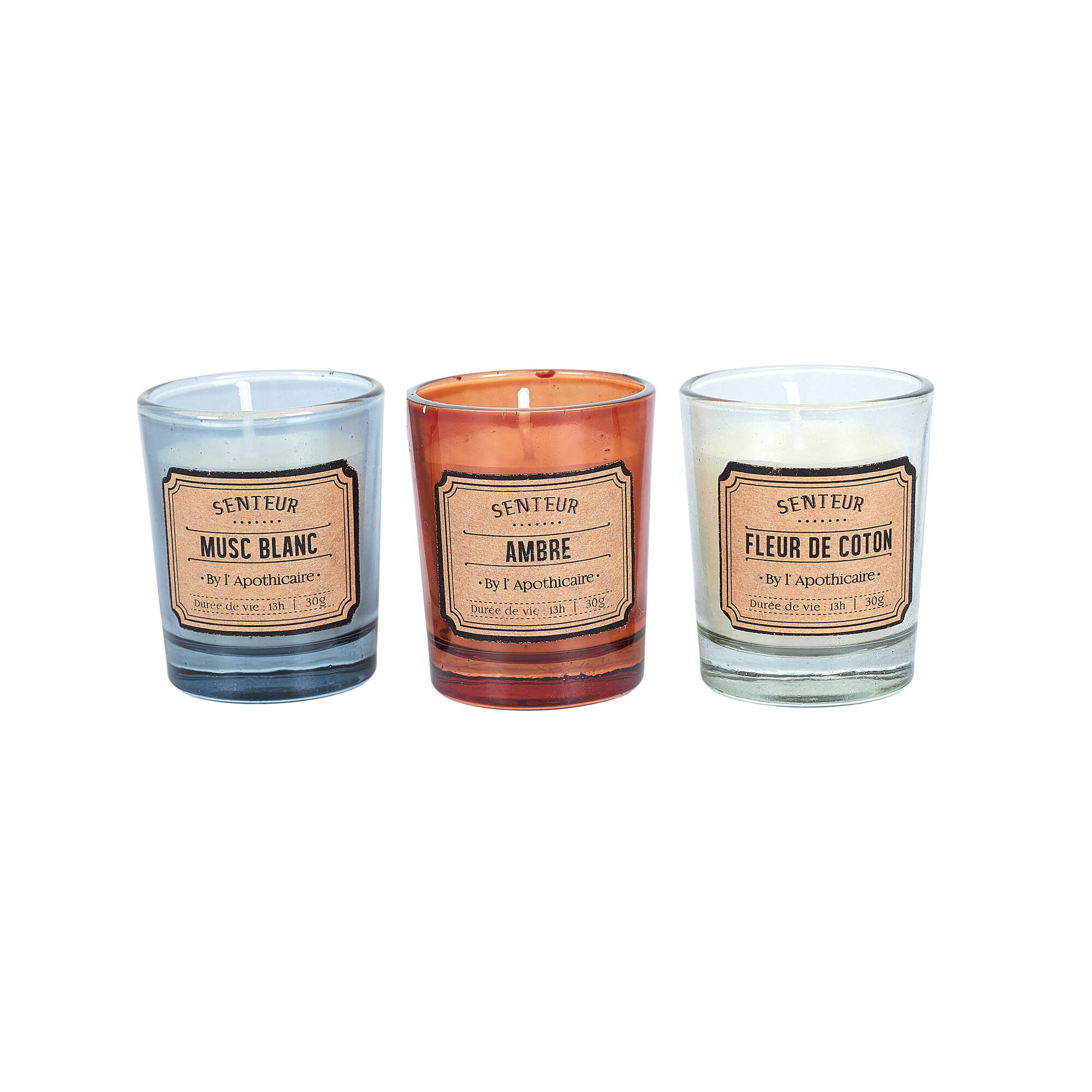 Coffret de 6 bougies parfumées