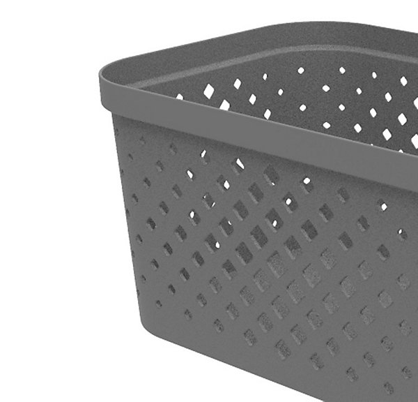 Panier de rangement 4,5 L Sundis gris