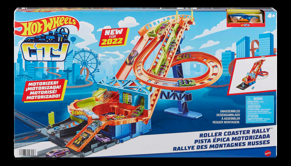 Hot Wheels® City Motorized Roller Coaster Playset, Ages 4+