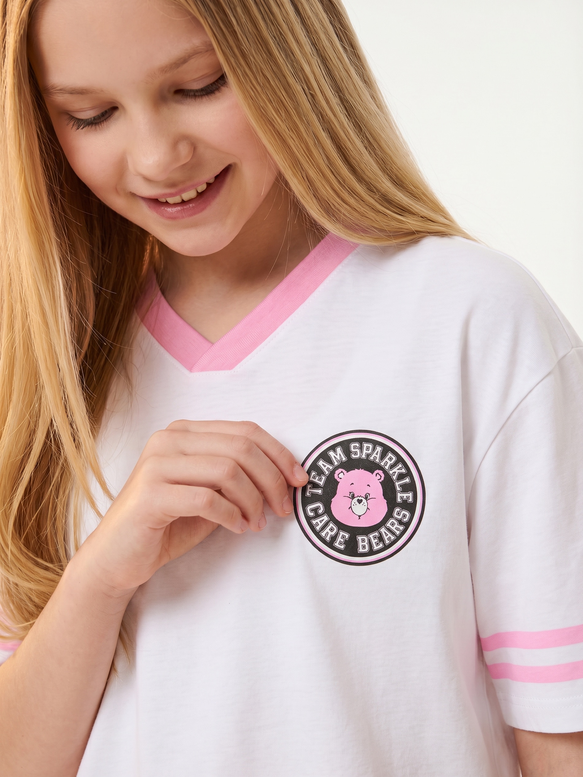 Bawełniana koszulka z nadrukiem na plecach Care Bears