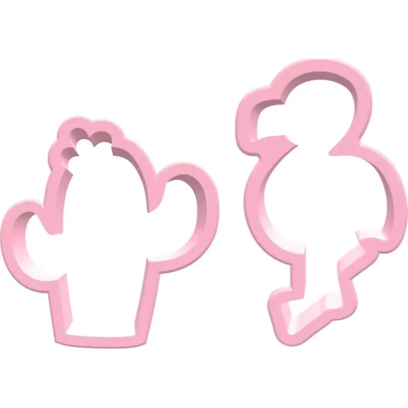 Ausstecher Flamingo & Kaktus