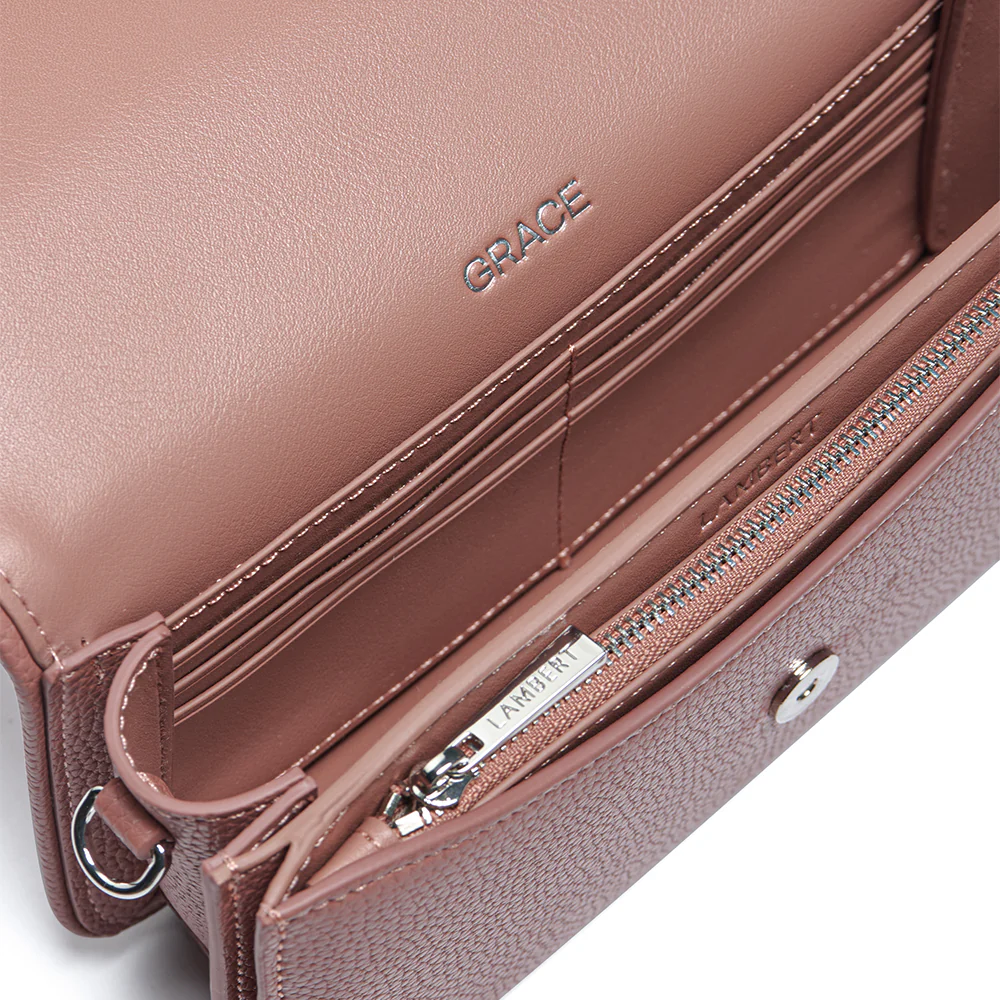 The Grace - 3-in-1 Clay Vegan Leather Crossbody Bag