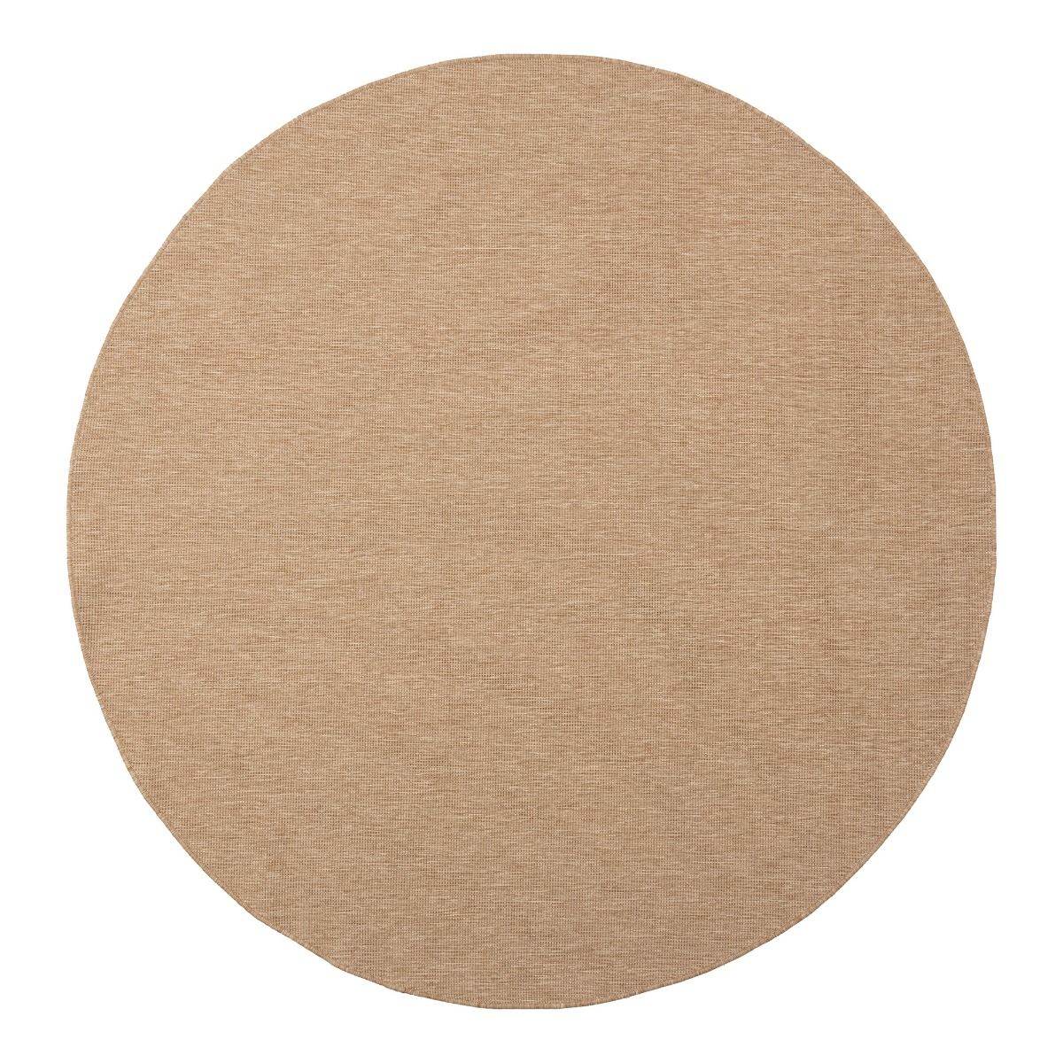 Interieur05 Rond Jute buitenkleed Naturel Uni
