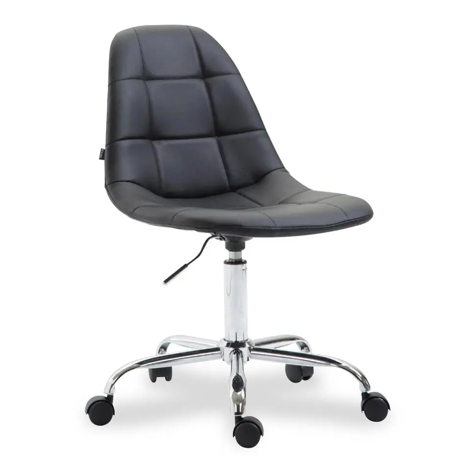 Xairo Rome - Bureaustoel - Kunstleer - Zwart