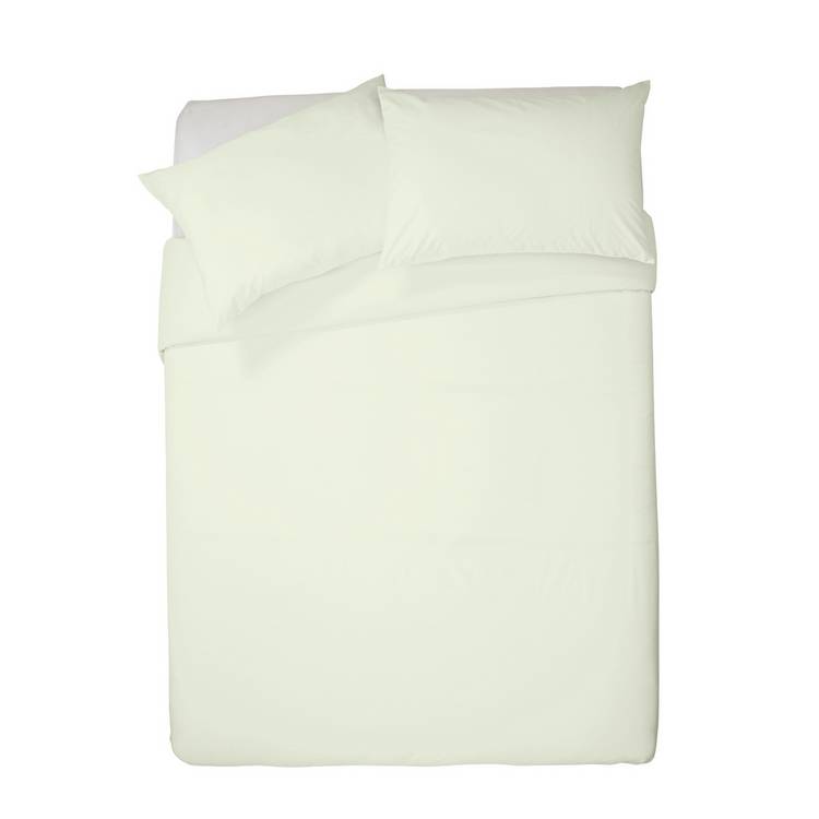 Habitat Pure Cotton 200TC Cream Bedding Set - Double