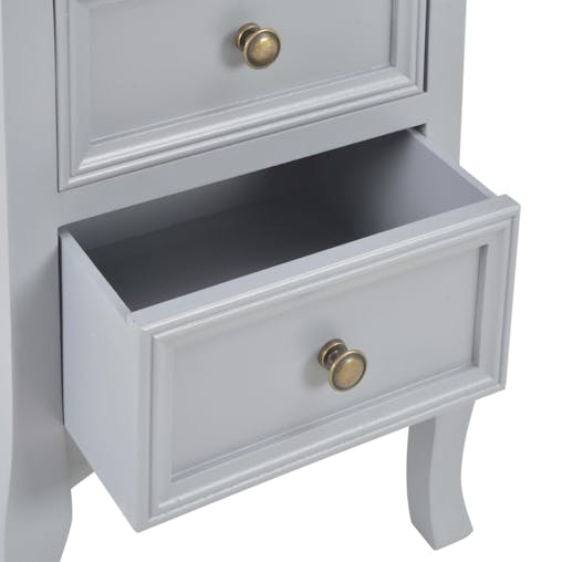 NNEVL Bedside Cabinets 2 pcs Grey 35x30x49 cm MDF