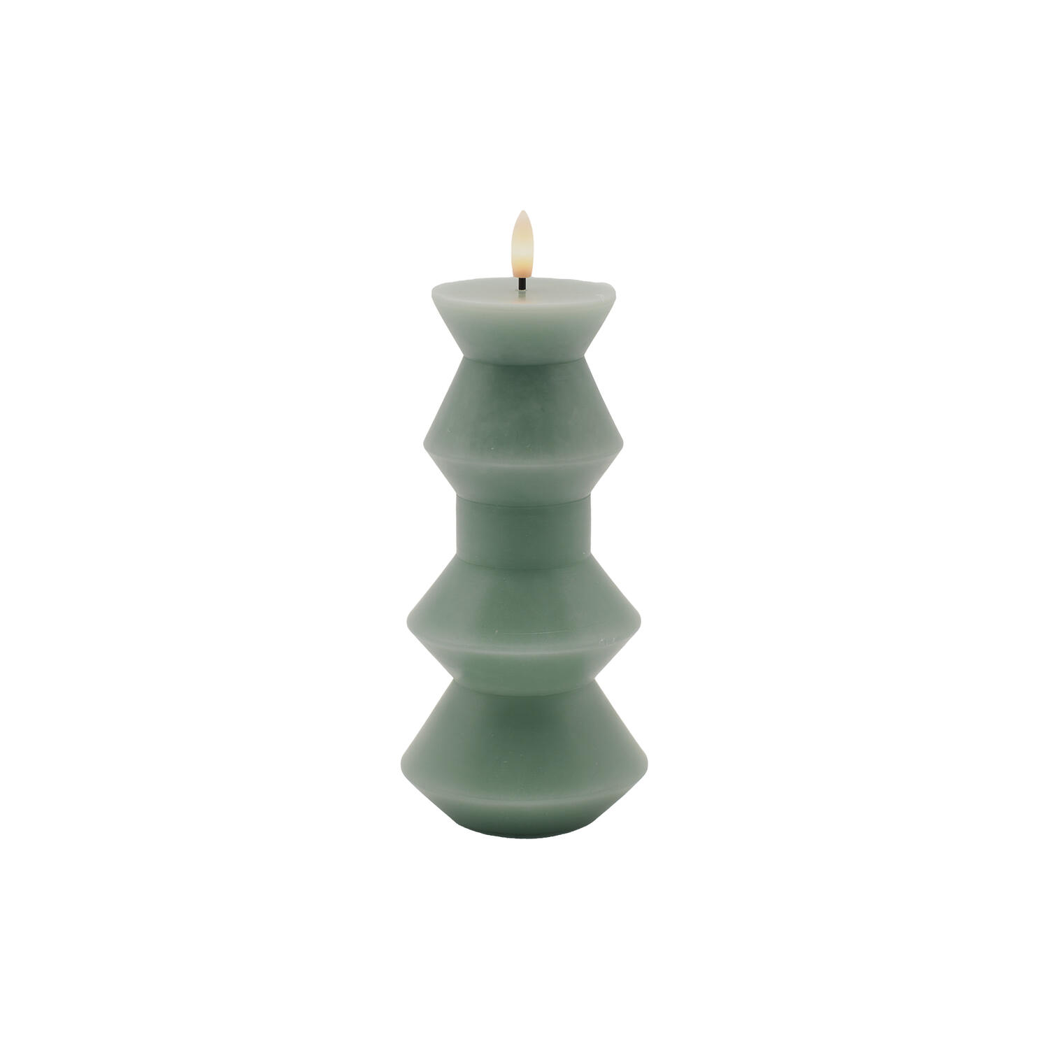 Sille Geometri LED lys, sandy green