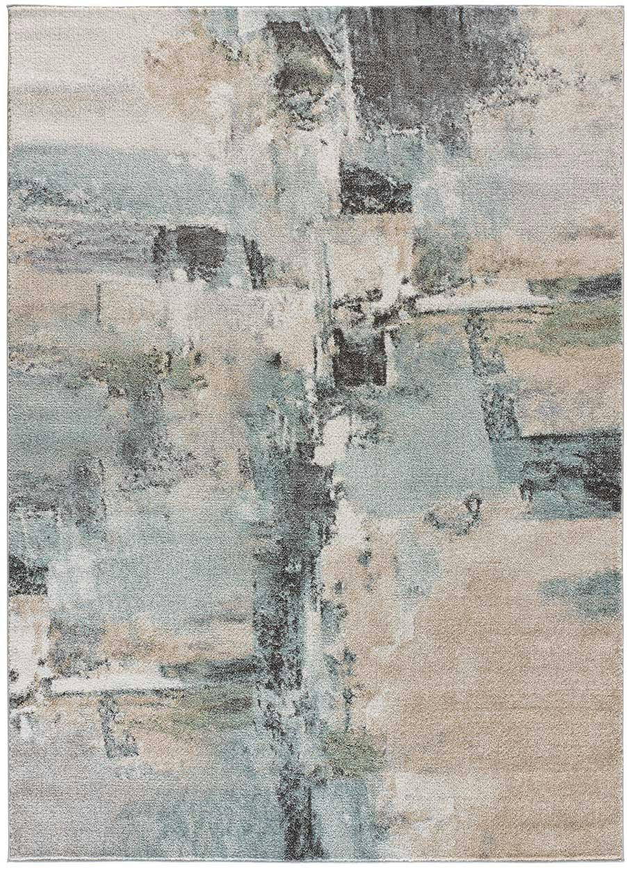 AYDIN - Tapis abstrait en gris, 140X200 cm