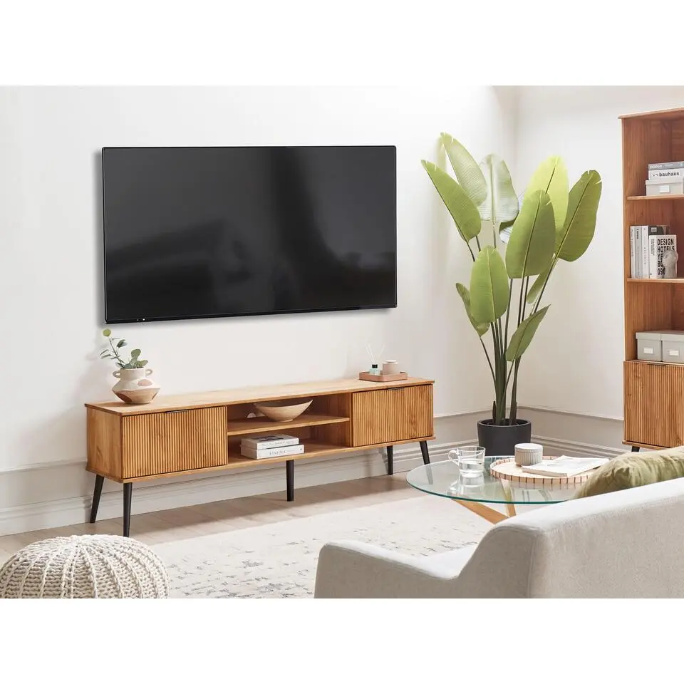 TIMMINS - TV-meubel - Lichthout - Dennenhout