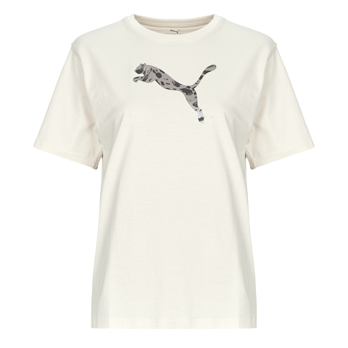 Puma - ESS GRAPHIC Animal Relaxed Tee - Ecru / Leopard