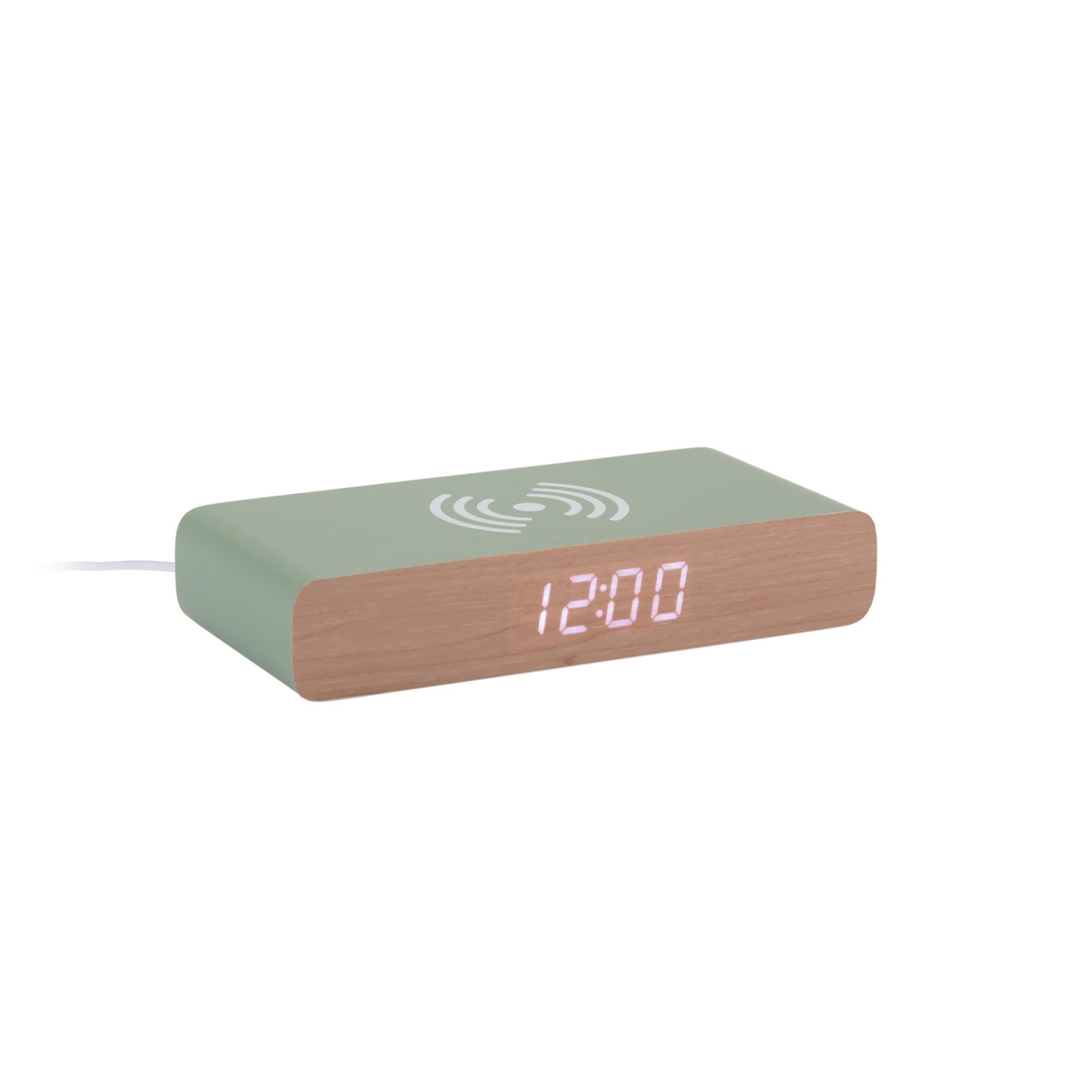 Karlsson wekker Retro Flat LED - groen - 16.1x7.6x3cm