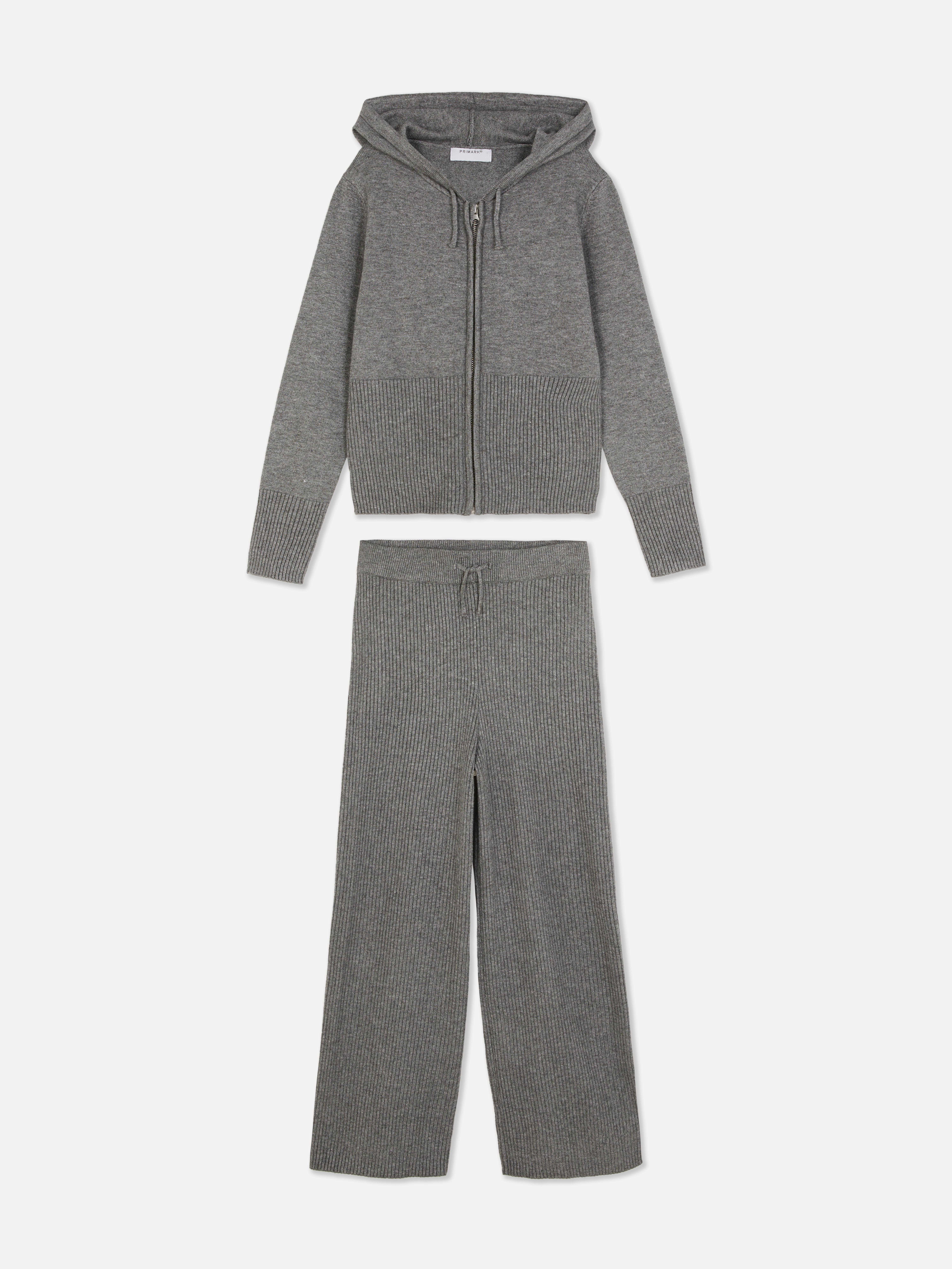 7-15yrs | Zip-Up Hoodie and Wide Leg Joggers Set