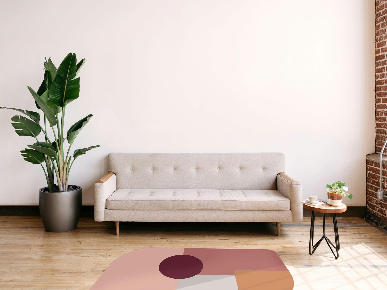 - Tapis vinyle Milano terracotta 50x100cm