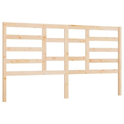 NNEVL Bed Headboard 186x4x104 cm Solid Wood Pine