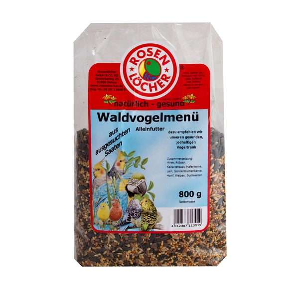 Vogelfutter, 800 g kg, Hirse/Saaten, für Waldvögel
