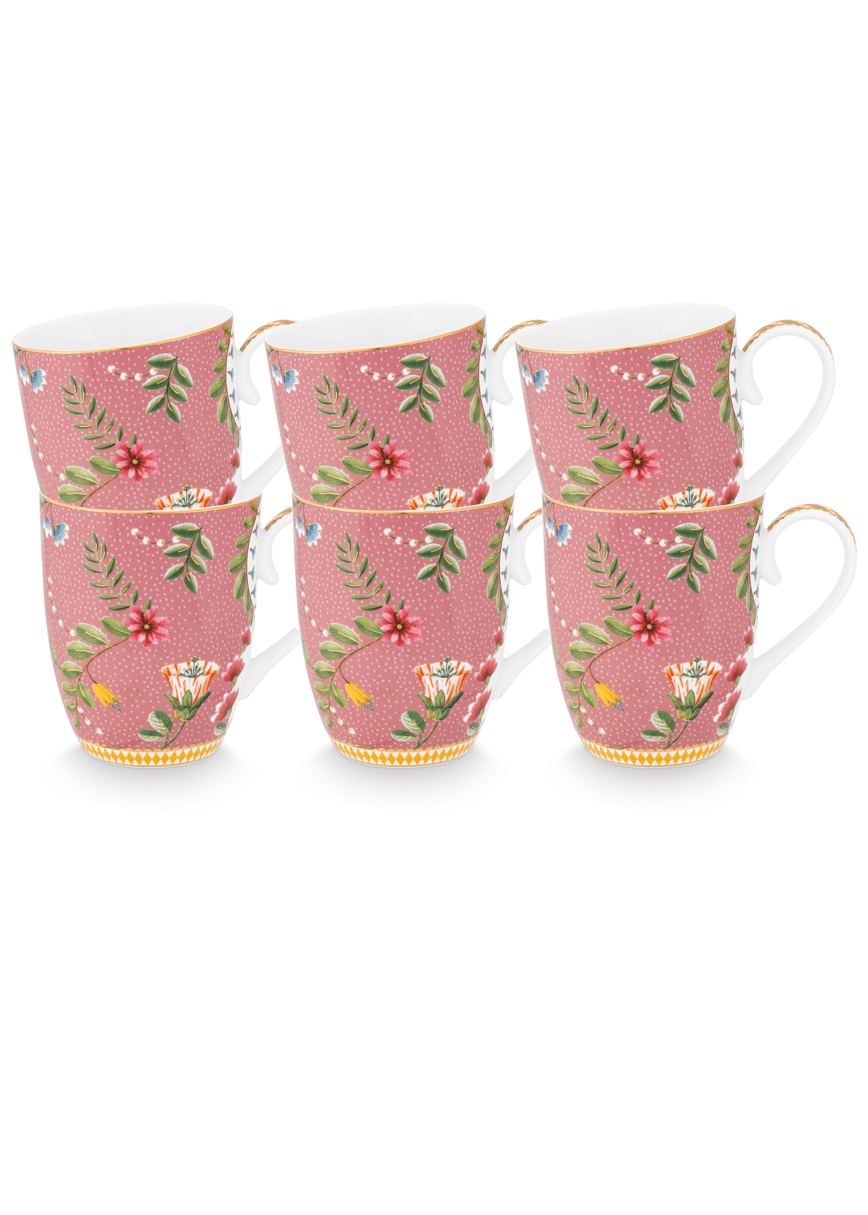 Pip Studio - La Majorelle Mokken - Servies set van 6 - 365ml