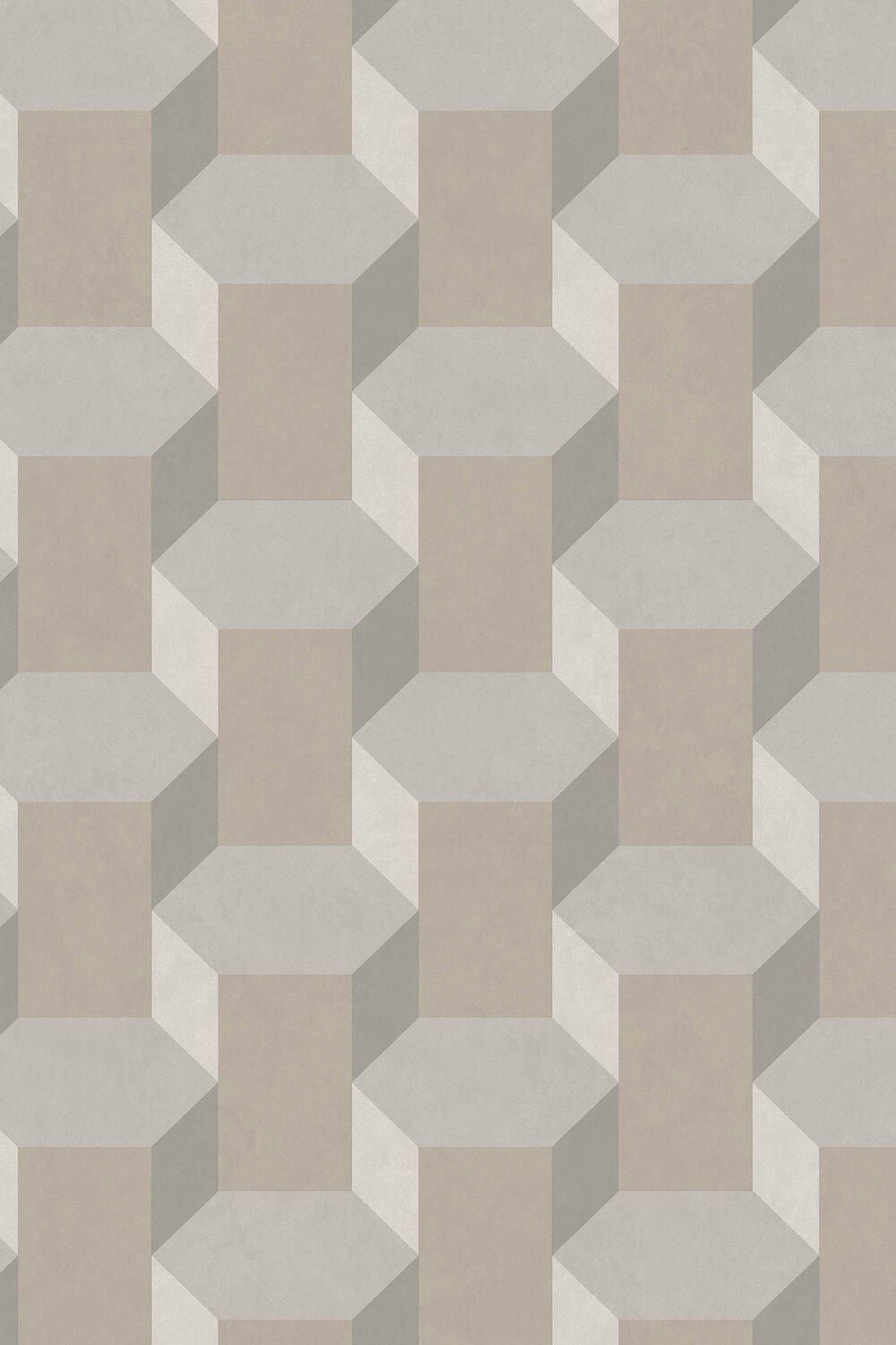 Sublime Sublime Vintage Geometrics Neutral Geometric Wallpaper