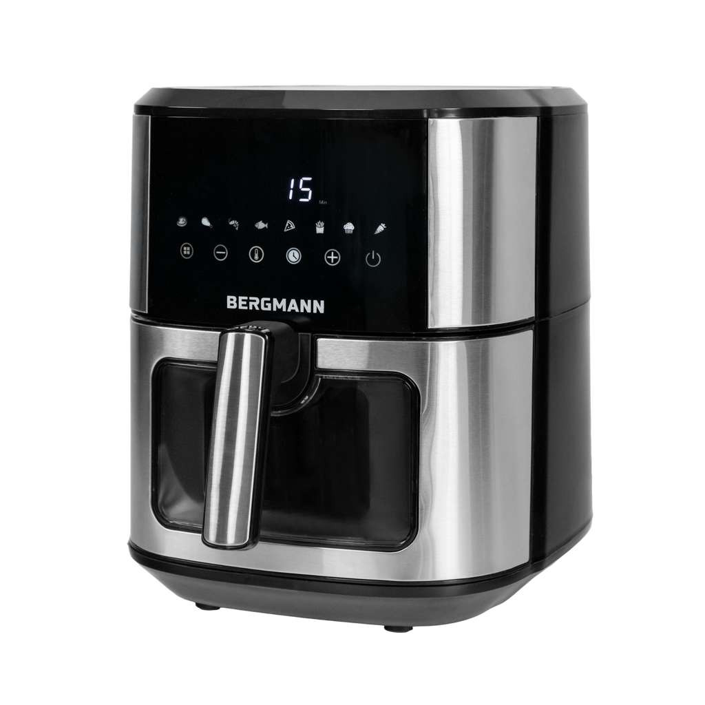 Frytkownica Beztłuszczowa 6,5L BERGMANN AirFryer 1500W 8 Programów
