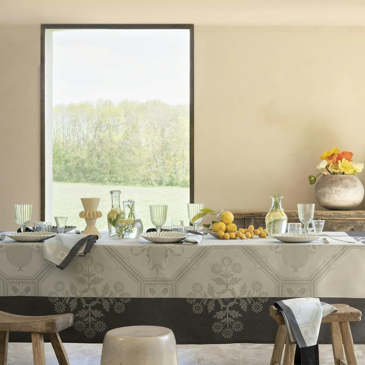 HACIENDA - Nappe en coton horizon 175 x 250