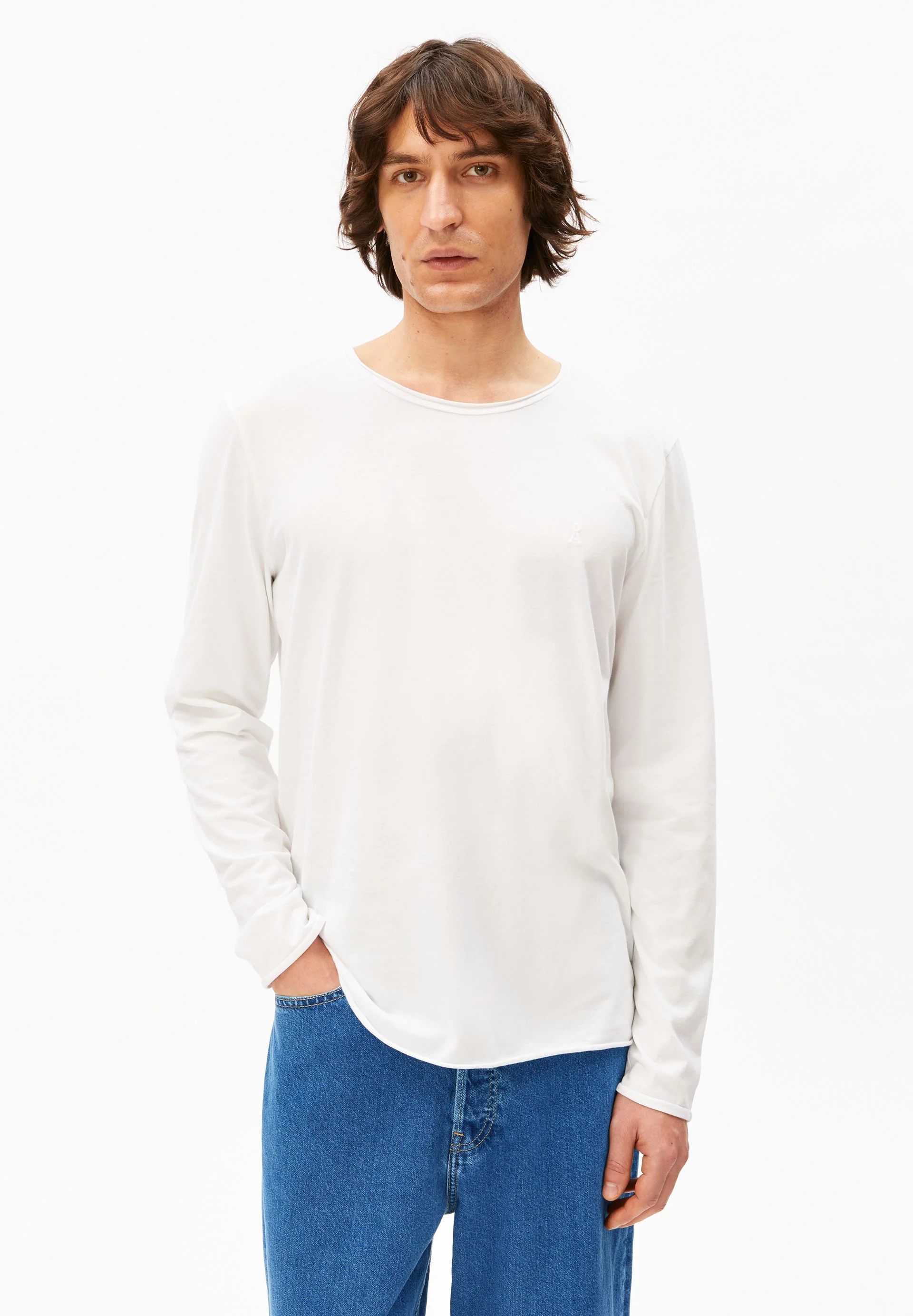 JAAMES BRUSHED LANGARMSHIRT