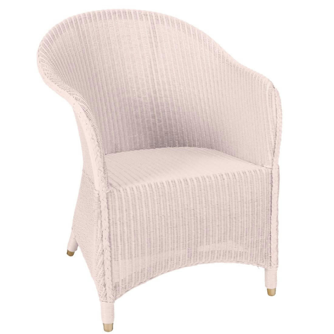 SIDONIE - Fauteuil laqué en Lloyd Loom