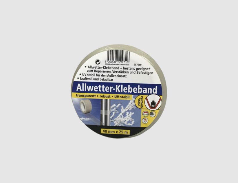 Allwetter Klebeband transparent